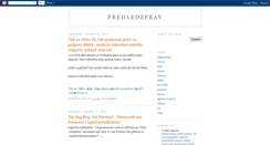 Desktop Screenshot of prehledzprav.blogspot.com