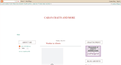 Desktop Screenshot of carascraftsandmore.blogspot.com