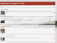 Tablet Screenshot of makassed-collegeforgirls.blogspot.com