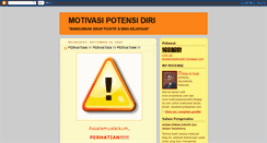 Desktop Screenshot of motivasipotensidiri.blogspot.com