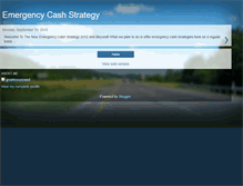 Tablet Screenshot of emergencycashstrategy.blogspot.com