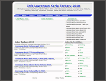 Tablet Screenshot of info-lowongan-pekerjaan-terbaru.blogspot.com