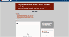 Desktop Screenshot of besplatna-mp3-muzika.blogspot.com