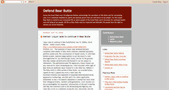 Desktop Screenshot of defendbearbutte.blogspot.com