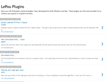 Tablet Screenshot of lepouplugins.blogspot.com