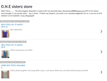 Tablet Screenshot of onesisterzstore.blogspot.com