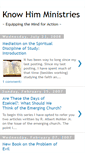 Mobile Screenshot of knowhimministries.blogspot.com
