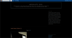 Desktop Screenshot of absoluteidol.blogspot.com
