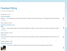 Tablet Screenshot of fearlessriding.blogspot.com