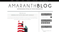 Desktop Screenshot of amaranthcollection.blogspot.com