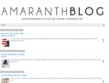 Tablet Screenshot of amaranthcollection.blogspot.com