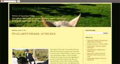 Desktop Screenshot of equestrianink.blogspot.com