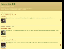 Tablet Screenshot of equestrianink.blogspot.com