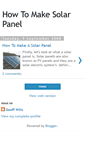 Mobile Screenshot of how-to-make-solar-panel.blogspot.com