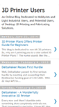 Mobile Screenshot of 3dprinterusers.blogspot.com