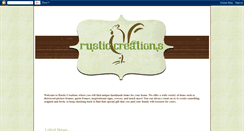 Desktop Screenshot of handmaderusticcreationsblog.blogspot.com