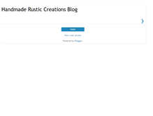 Tablet Screenshot of handmaderusticcreationsblog.blogspot.com