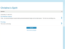 Tablet Screenshot of christinesspirit.blogspot.com