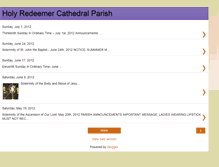 Tablet Screenshot of holyredeemerparish.blogspot.com