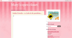 Desktop Screenshot of marysopencloset.blogspot.com