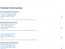 Tablet Screenshot of football-infos.blogspot.com