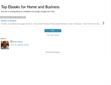 Tablet Screenshot of ebooksforhomebusiness.blogspot.com