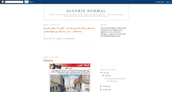 Desktop Screenshot of normal-algerie.blogspot.com