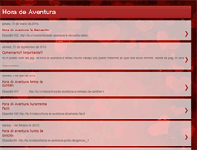 Tablet Screenshot of horadeaventura12.blogspot.com