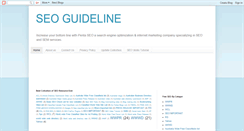 Desktop Screenshot of 1seo-guideline.blogspot.com