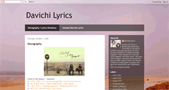 Desktop Screenshot of davichilyrics.blogspot.com