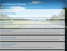 Tablet Screenshot of irvingrehabandwellness.blogspot.com