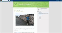 Desktop Screenshot of notes-from-bridget.blogspot.com