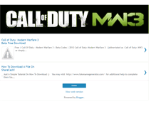 Tablet Screenshot of mw3downloadbeta.blogspot.com