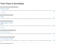 Tablet Screenshot of fromchaostoserendipity.blogspot.com