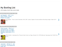 Tablet Screenshot of my-bootleg-list.blogspot.com