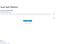 Tablet Screenshot of golfstorescams.blogspot.com