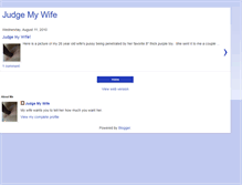 Tablet Screenshot of judgemywife.blogspot.com