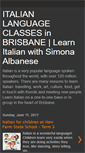 Mobile Screenshot of italianlanguagebrisbane.blogspot.com