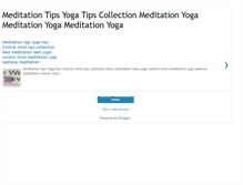 Tablet Screenshot of meditation-yoga18.blogspot.com