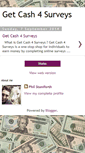 Mobile Screenshot of getcash4surveysonline.blogspot.com