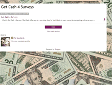 Tablet Screenshot of getcash4surveysonline.blogspot.com