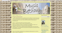 Desktop Screenshot of music-at-bethany.blogspot.com