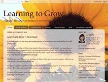 Tablet Screenshot of learningtogrowathome.blogspot.com