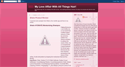 Desktop Screenshot of myloveaffairwithallthingshair.blogspot.com