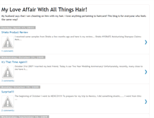 Tablet Screenshot of myloveaffairwithallthingshair.blogspot.com