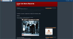 Desktop Screenshot of licordemonorecords.blogspot.com