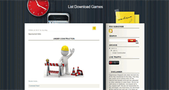 Desktop Screenshot of listgamespc.blogspot.com