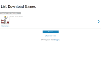Tablet Screenshot of listgamespc.blogspot.com