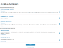 Tablet Screenshot of cienciasnaturales.blogspot.com