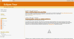 Desktop Screenshot of eclipse-tour.blogspot.com